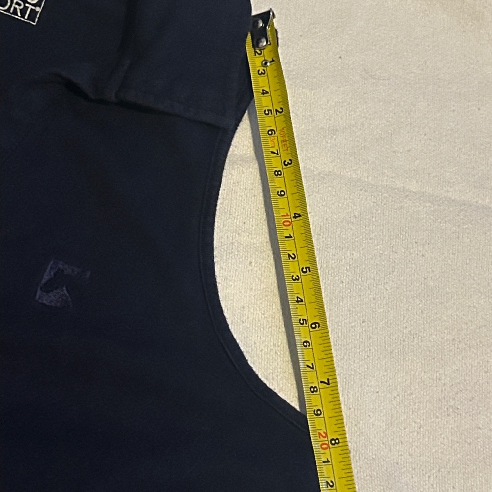 Navy Collared V-Neck Tank Top - Picture 14 of 16